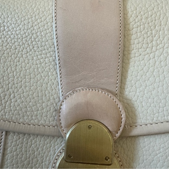 RARE Vintage Dooney & Bourke Leather Lockhart Crossbody Purse | Tan |Made in USA - Picture 3 of 16